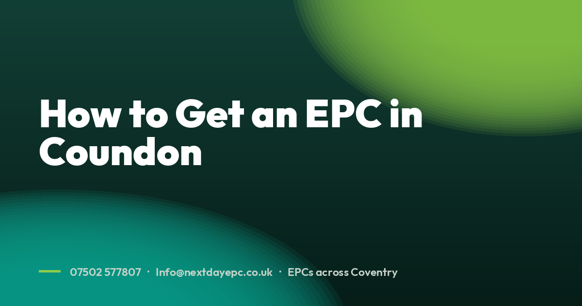 How to Get an EPC in Coundon